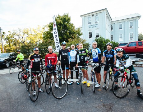 Robert Hess (Center in white and blue) is the Founder and President of the Prostate Cancer Awareness Project. In this photo he is seen with cancer survivors and professional cyclists at the Alpine Loop Gran Fondo.